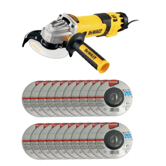 Esmerilhadeira Angular 125mm(5") 220V Dwe4336-B2 + 20 Discos de Desbaste 115mm Grão A36N