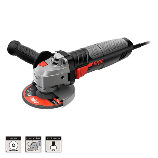 Esmerilhadeira Angular Skil 9004 4 1/2" 830W 220V Com 2 Discos