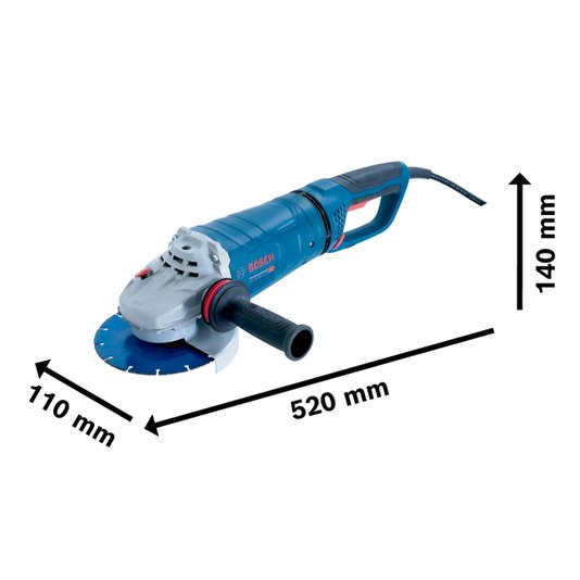 Esmerilhadeira Angular 7" Gws 25-180 06018F71E1 - Bosch