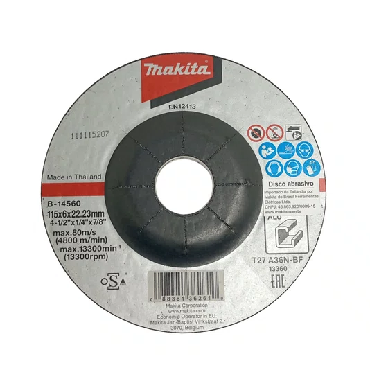 Esmerilhadeira Brushless 125Mm(5") 220V Kus26 + 20 Discos de Desbaste 115mm Grão A36N