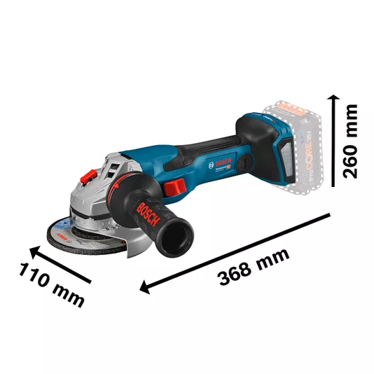 Esmerilhadeira Gws 18V-15 C Sb Bosch - 06019H60E0