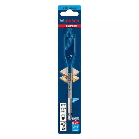 Bosch Broca Chata 17Mm Para Madeira Selfcut Speed Expert - 2608900316