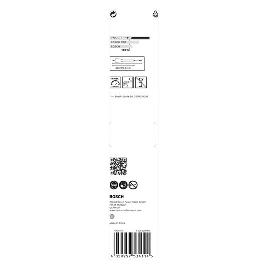 Bosch Broca Chata 6 X 400Mm Para Madeira Expert Selfcut Speed - 2608900337