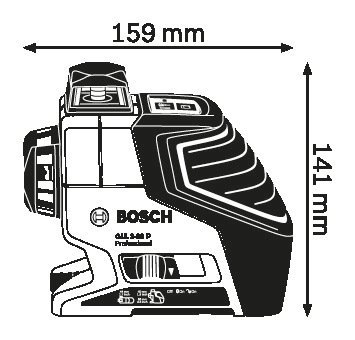 Nivel A Laser De Linhas Gll 3-80 P + Bs 150 Professional Bosch - 0601063306