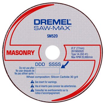 Disco De Corte Para Alvenaria Dremel Dsm520C-Rw - 2615S520Nc
