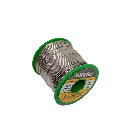 Fio De Estanho Com Fluxo 1.0Mm 40X60 500G Vonder - 7451406010