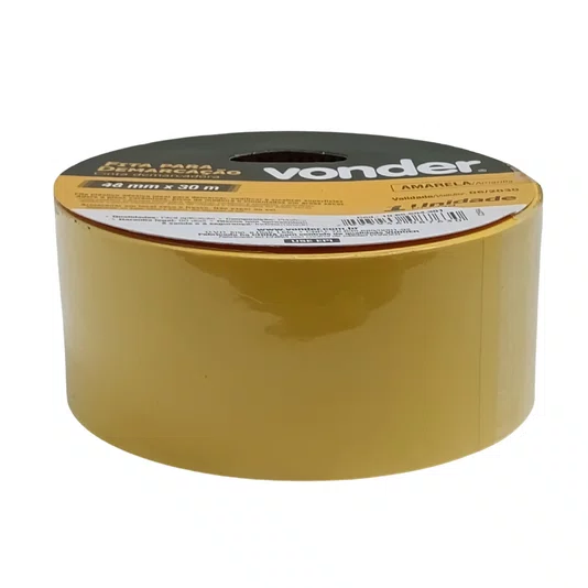 Fita Adesiva Amarela Para Demarcação 48Mm X 30M Vonder - 1065504301