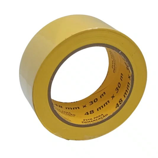 Fita Adesiva Amarela Para Demarcação 48Mm X 30M Vonder - 1065504301