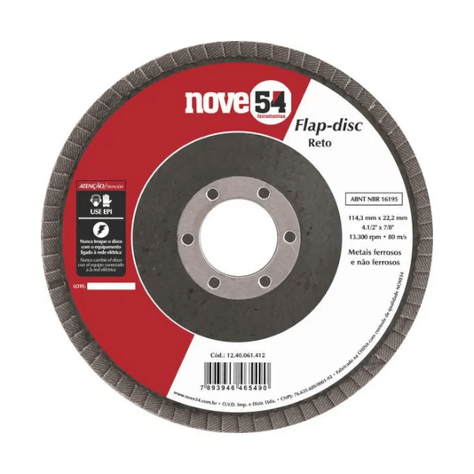 Flap Disc Reto 4.1/2"  G 60 (C.fibra)954 1240061412