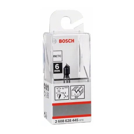 Fresa Com Ranhura Em "V" 6 Mm Bosch - 2608628445