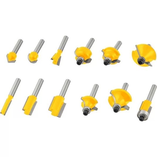 Fresa P/Madeira Jogo C/12Pc Vonder 5314120120