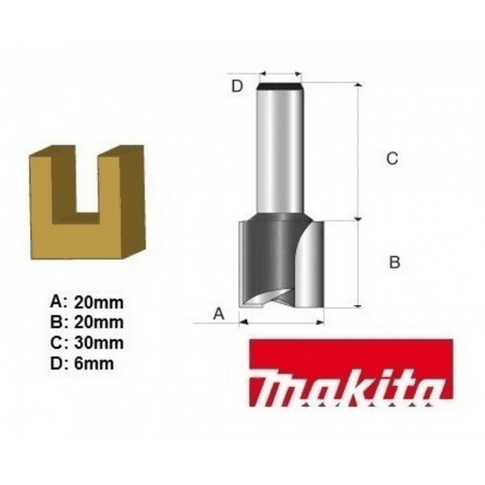 Fresa Paralela Dupla 20 Mm Makita - D-09313