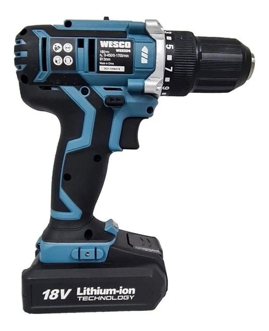 Furadeira A Bateria 18V Com Motor Brushless - Ws2324 - Wesco