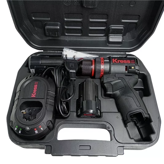 Furadeira De Impacto 10Mm 12V Brushless + 2 Baterias 2Ah + Carregador Bivolt E Acesórrios Kress - Kh363