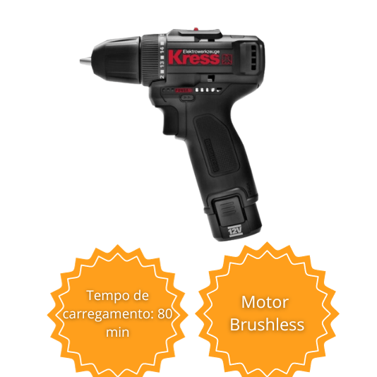 Furadeira De Impacto A Bateria Brushless 12V 10Mm Kuc11 - Kress