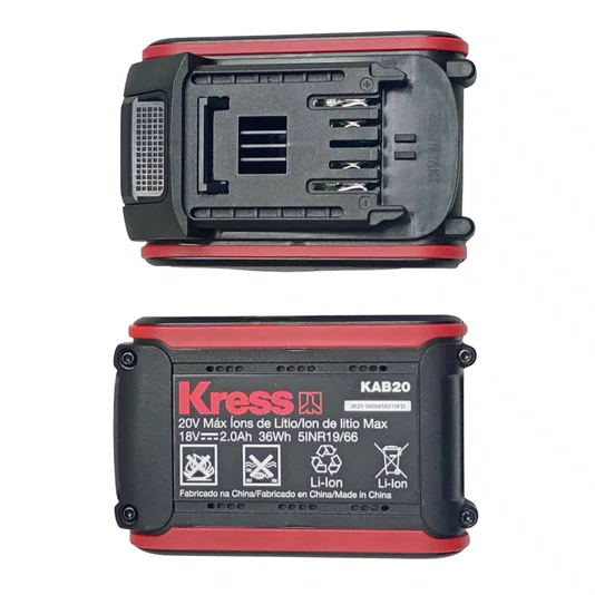 Kit Kress Furadeira De Impacto 1/2" 20V Brushless + Baterias 2Ah + Carregador Bivolt E Maleta Com Acessórios - Kh370.1
