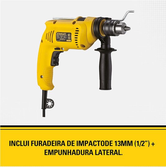 Furadeira Impacto 1/2 600W 220V Sdh600-B2 - Stanley
