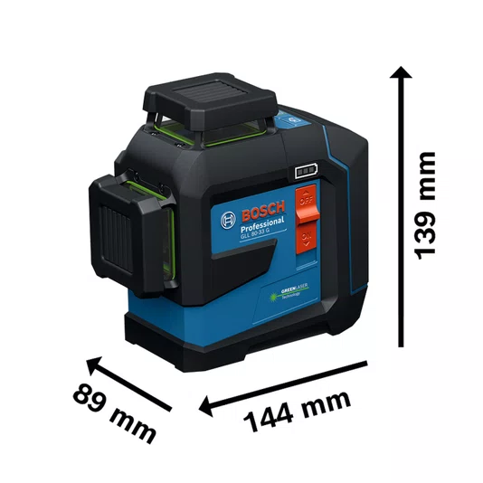 Gll 80-33 G Li + Lr7 Nível Laser Com Receptor Bosch - 0601065502