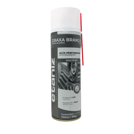 Graxa Branca De Lítio Spray 300Ml - Etaniz