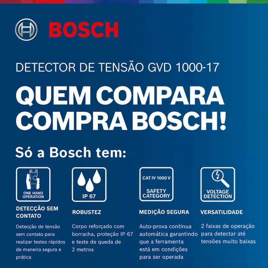 Detector De Tensão Gvd 100017 Bosch - 0601077000