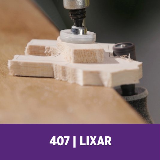 Haste Para Lixar De 12,7Mm + Tubo De Lixa Grão Grosso (407)