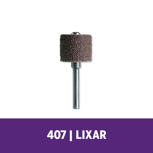 Haste Para Lixar De 12,7Mm + Tubo De Lixa Grão Grosso (407)