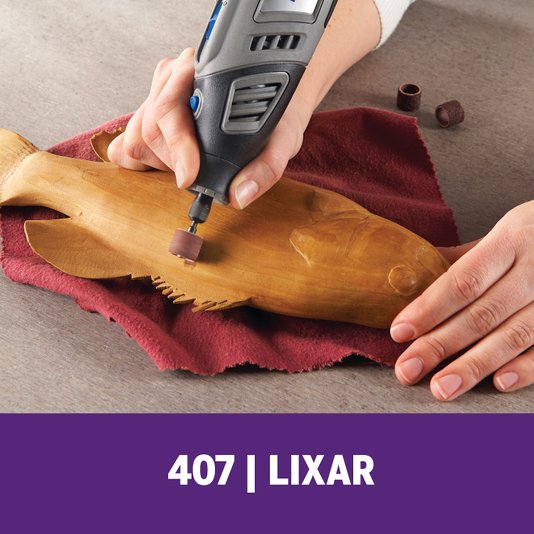 Haste Para Lixar De 12,7Mm + Tubo De Lixa Grão Grosso (407)