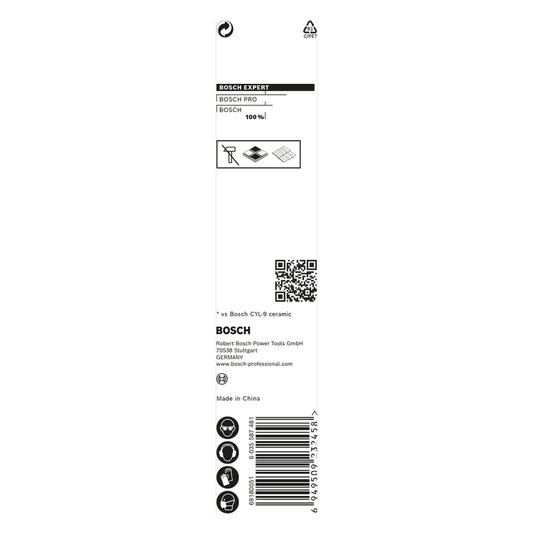 Hex9 Hard Ceramic 10X90Mm Bosch - 2608900593