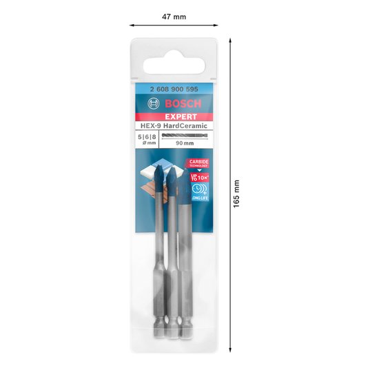 Brocas Hex-9 Hard Ceramic 5/6/8 Mm 2608900595 - Bosch