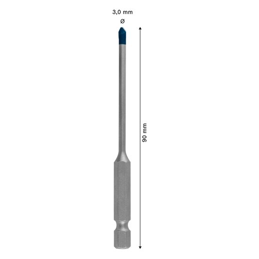 Hex9 Hard Ceramic 3X90Mm Bosch - 608900587