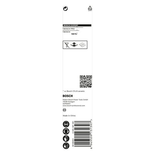Hex9 Hard Ceramic 3X90Mm Bosch - 608900587