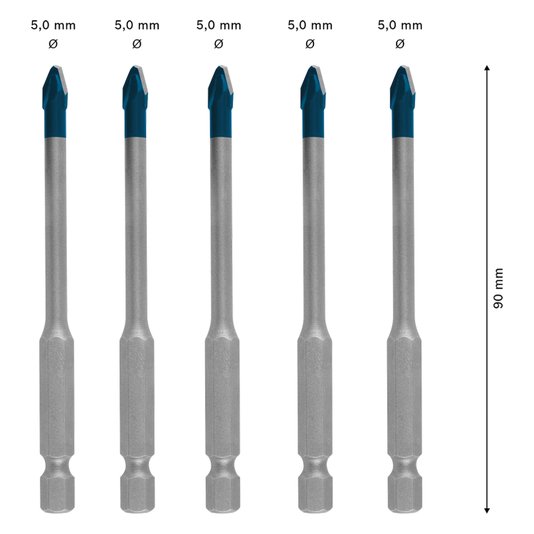 Broca Hex-9 Hard Ceramic 5Mm 2608900598 - Bosch