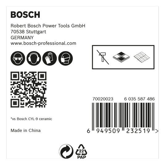 Conjunto 5 Brocas Hex-9 Hardceramic 6Mm Bosch - 2608900599