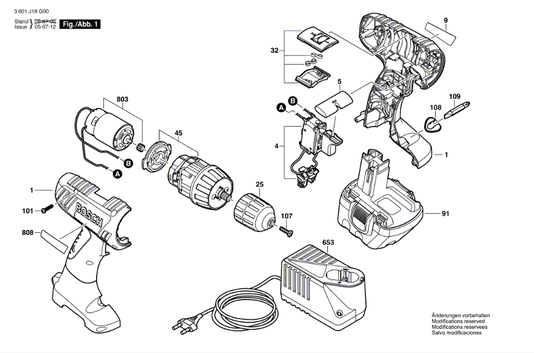 Interruptor P/ Paraf 1918 Bosch - 2609199070