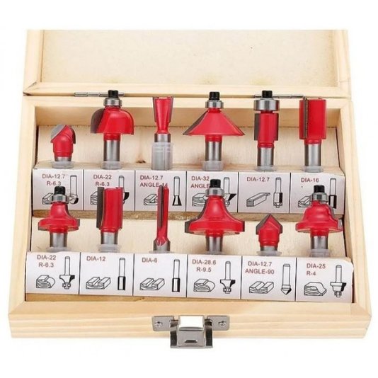Jogo 12 Fresas Madeira 6Mm 120/12 - 3293 - Lotus
