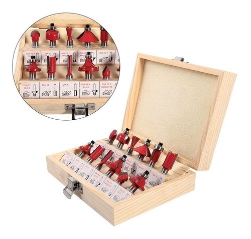 Jogo 12 Fresas Madeira 6Mm 120/12 - 3293 - Lotus