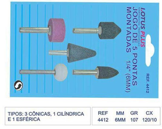 Jogo Pontas Montadas 6Mm Lotus 5Pçs - 4412