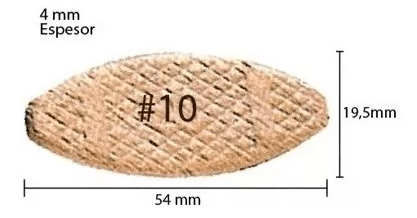 Juncao De Mad 54X19.5Mm Gr 10 Espes 4Mm A-16938