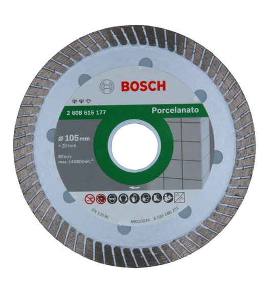 Kit 10 Unidades Disco Diamantado Turbo Fino 105Mm Expert - 2608615177 - Bosch