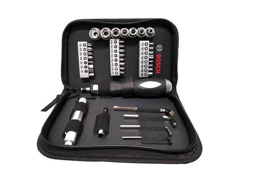  Kit Acessório Com 38 Peças Com Estojo Bosch 2607017511