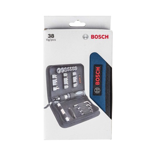  Kit Acessório Com 38 Peças Com Estojo Bosch 2607017511