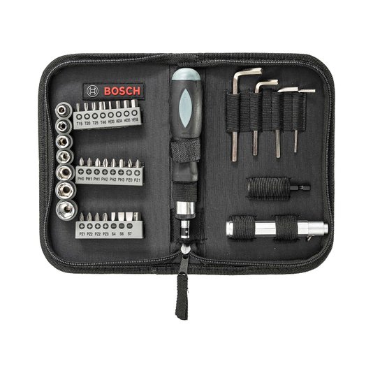  Kit Acessório Com 38 Peças Com Estojo Bosch 2607017511