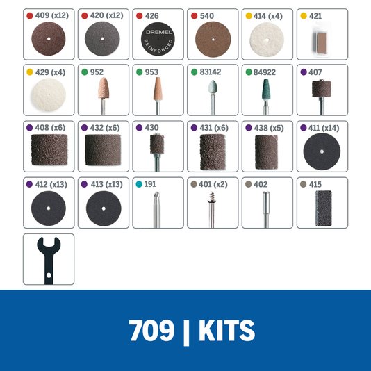 Kit Acessórios Micro Retífica 110 Peças 709 Dremel - 26150709Ad