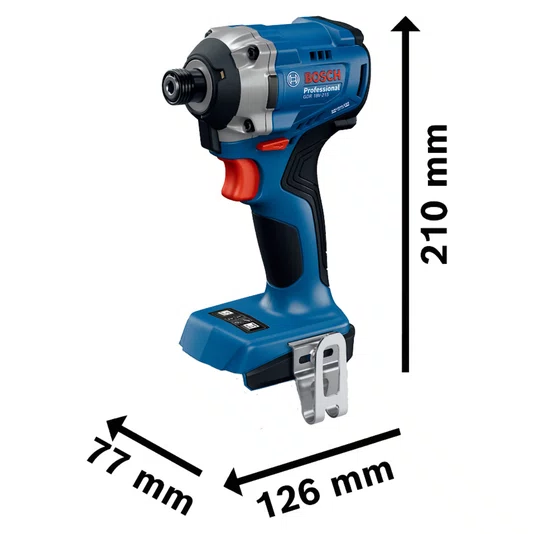 Kit Bosch Chave de Impacto GDR 18V-215 + 2 Baterias 4Ah e Carregador Bivolt