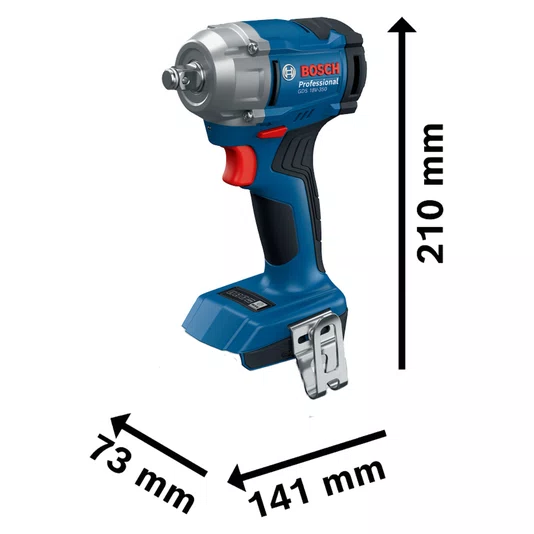 Kit Bosch Chave de Impacto GDS 18V-350 + 2 Baterias 8Ah Pro Core e Carregador 220V
