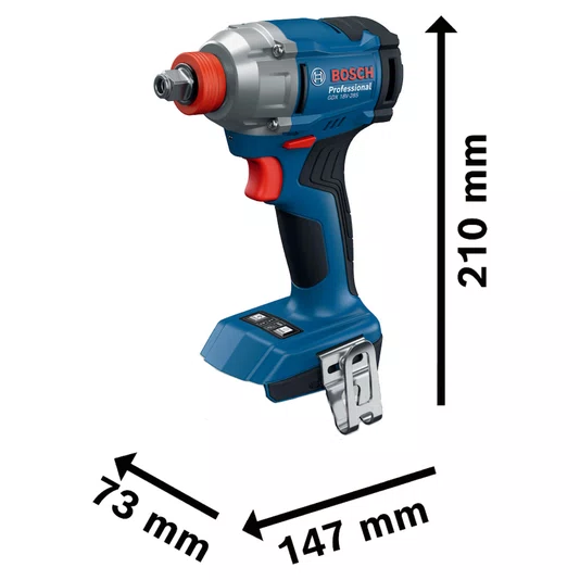 Kit Bosch Chave de Impacto GDX 18V-285 + 2 Baterias 2Ah e Carregador Bivolt