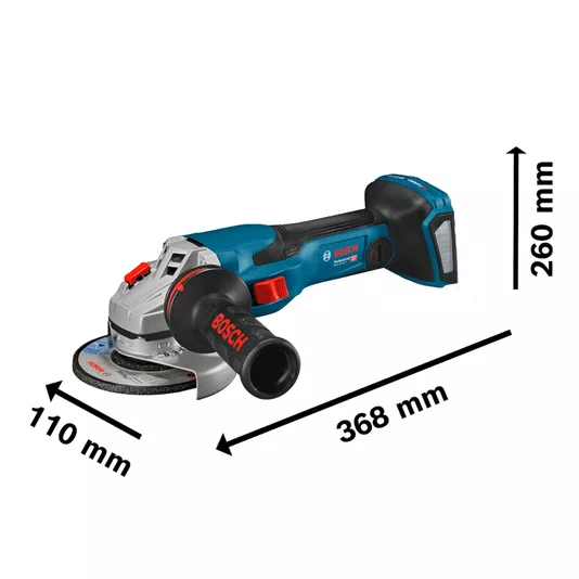 Kit Bosch Esmerilhadeira 5" GWS 18V-15C + 2 Baterias 8Ah Pro Core e Carregador 220V