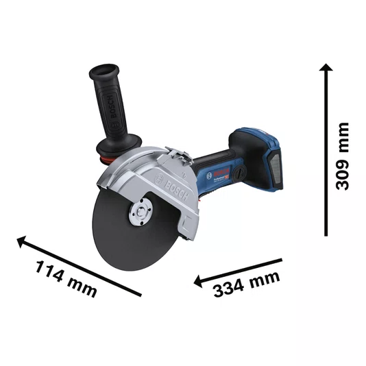 Kit Bosch Esmerilhadeira 7" GWS 18V-180PC + 2 Baterias 2Ah e Carregador Bivolt