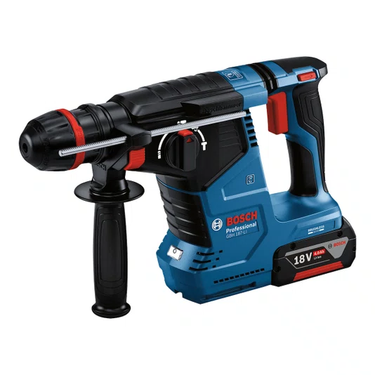 Kit Bosch Martele Rompedor Gbh 187-Li 18V + 2 Baterias 4 Ah + Carregador Bivolt E Maleta - 06119231E0