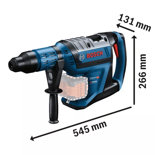 Kit Bosch Martelo GBH 18V-45C com Maleta + 2 Baterias 2Ah e Carregador Bivolt